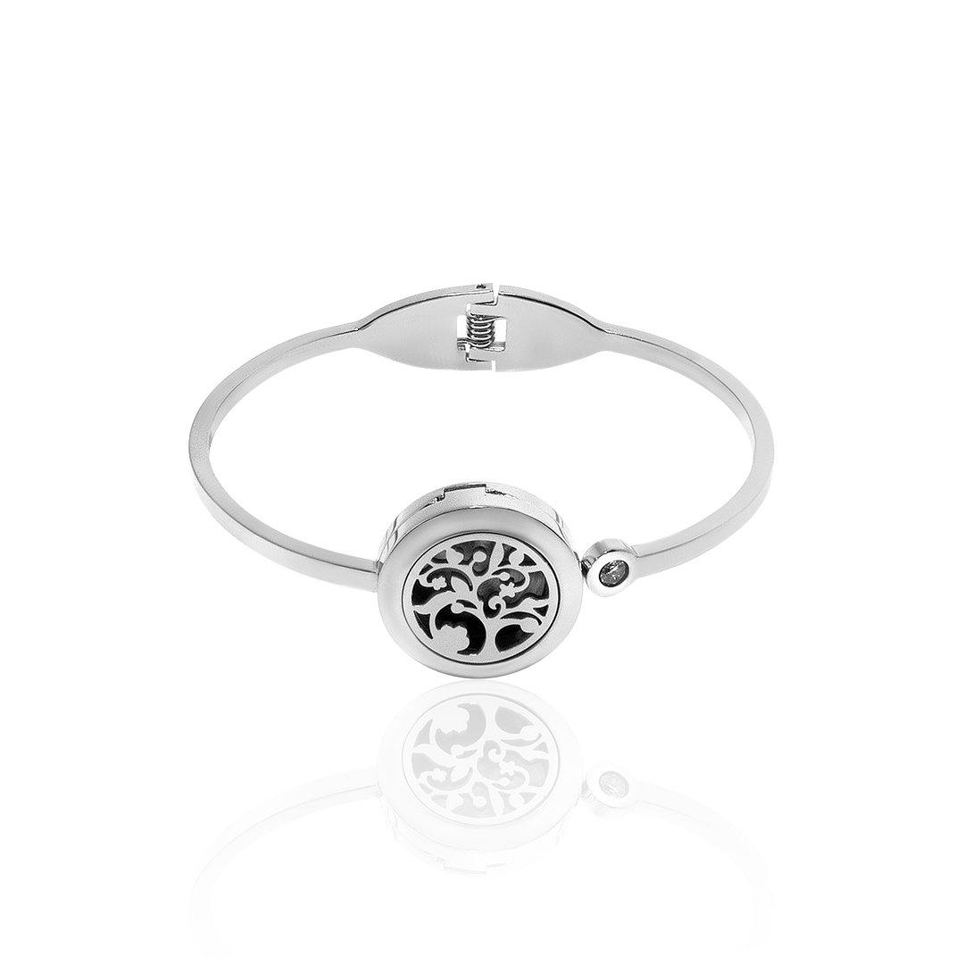 Tree Essential Oil Diffuser Bangle FBR044SR
